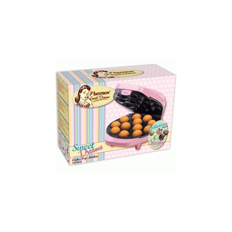 Bestron Cake-Pop-Maker DCPM12, Cookie Maker(rosa)