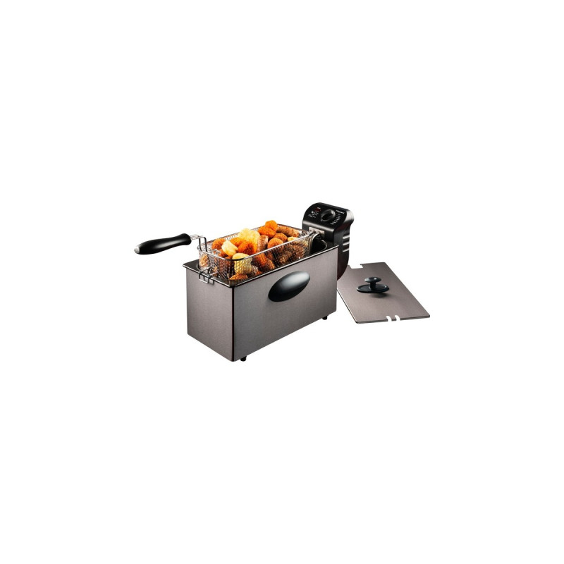 Bestron CoolZone AF357A, Fritteuse(grau/schwarz)