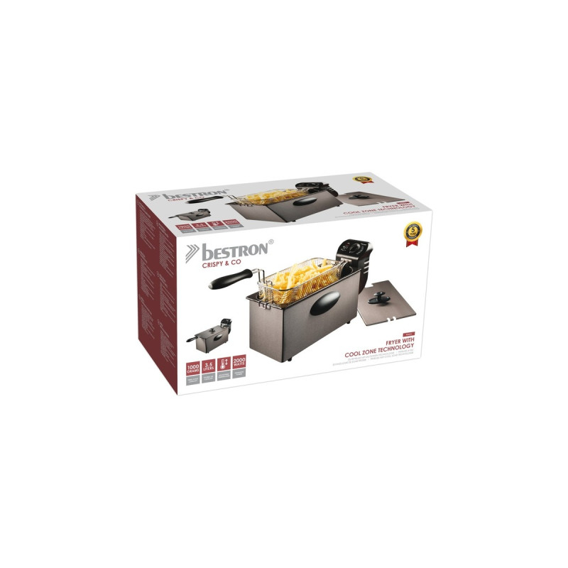 Bestron CoolZone AF357A, Fritteuse(grau/schwarz)