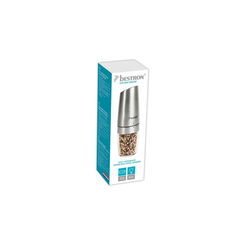 Bestron Design Pfeffer/Salzmühle APS300CH, Pfeffer-/Salzmühle(edelstahl)