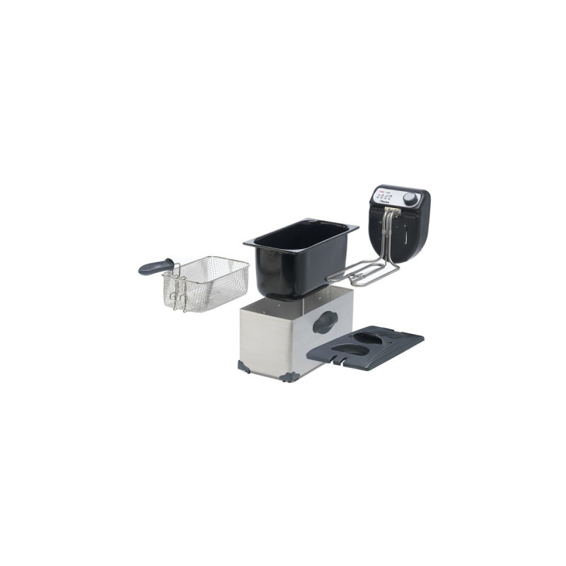 Bestron Fritteuse AF351(edelstahl (gebürstet)/schwarz)