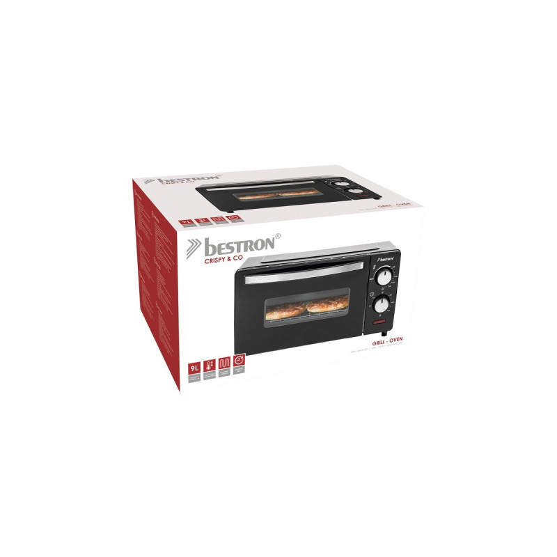 Bestron Grill-Backofen, Mini-Backofen(schwarz/edelstahl)