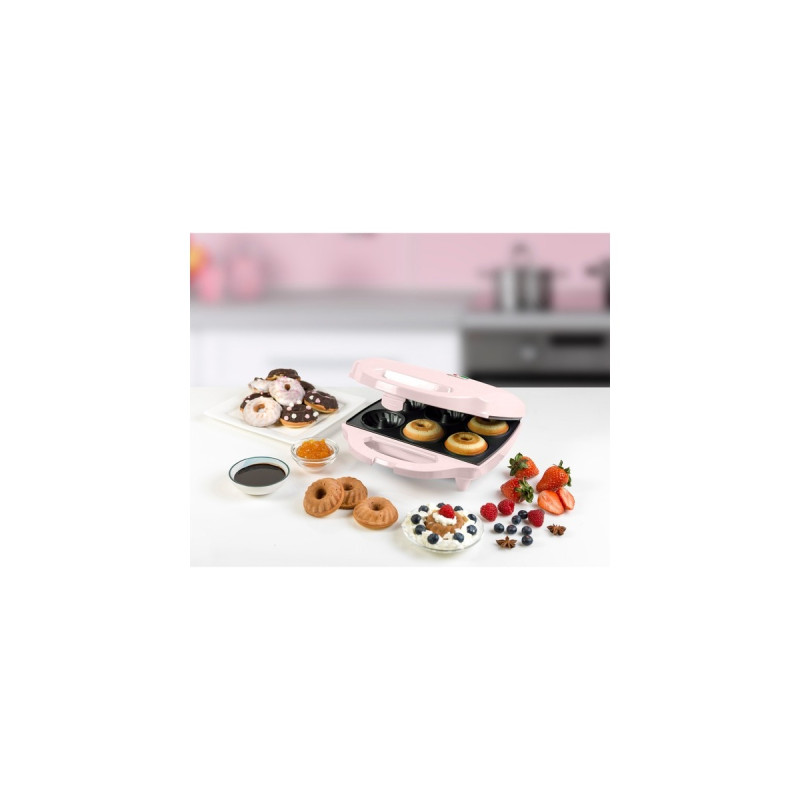 Bestron Gugelhupfmaker AGHM200P, Muffin Maker(rosa, 900 Watt, für 6 Gugelhupfe)