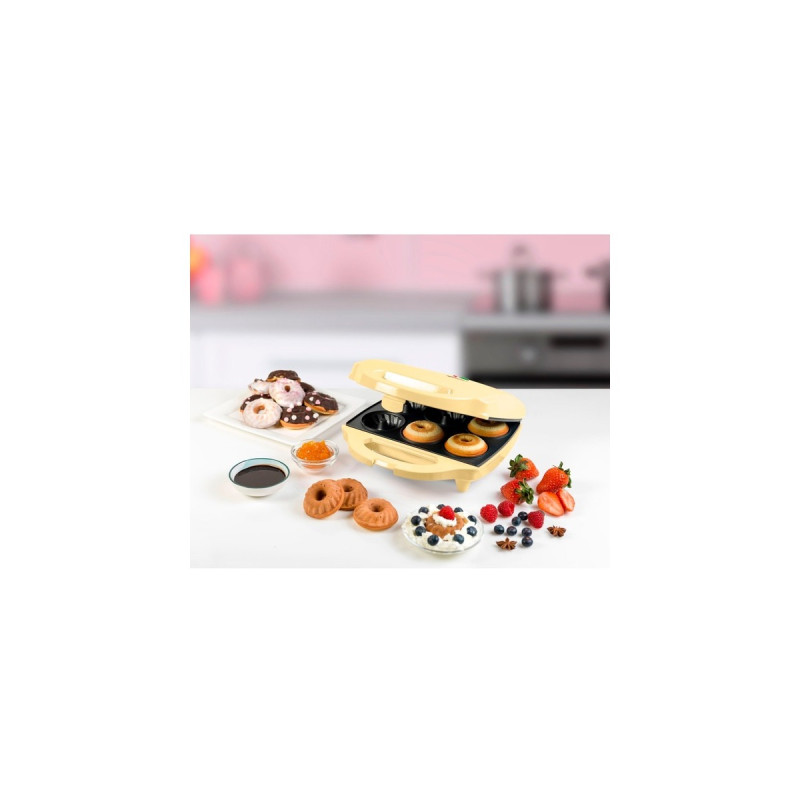 Bestron Gugelhupfmaker AGHM200, Muffin Maker(hellgelb, 900 Watt, für 6 Gugelhupfe)