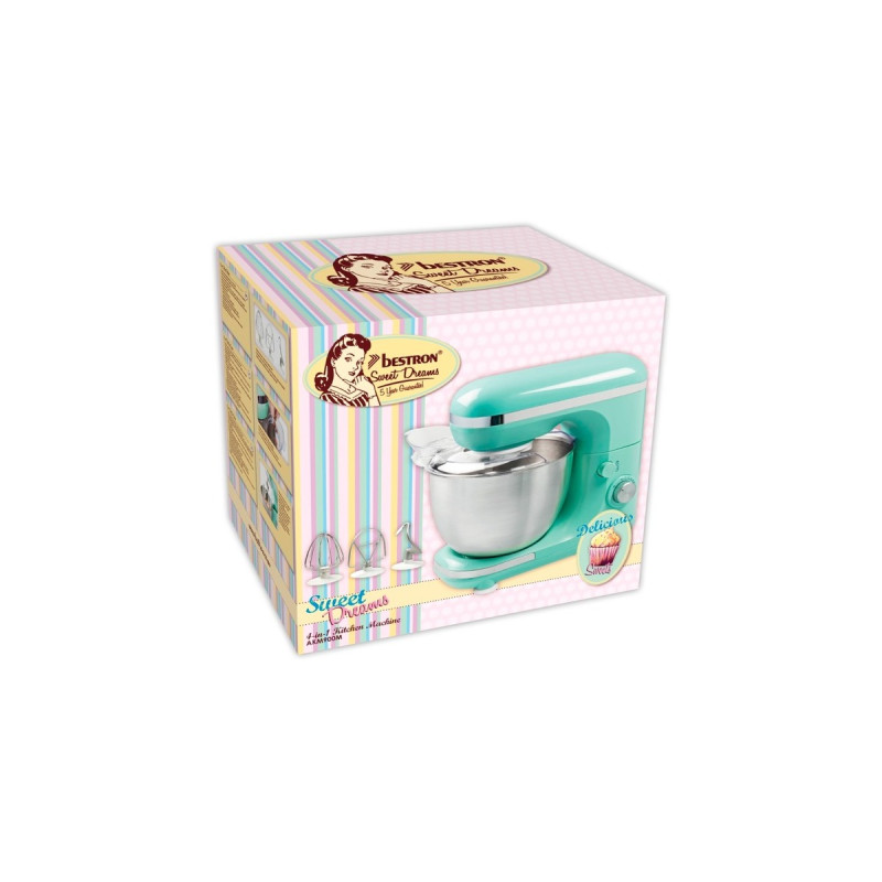 Bestron Küchenmaschine AKM900M(mint, 1.000 Watt)