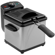Bestron Mini Fritteuse AF100S mit Kaltzonen-Technik(edelstahl/schwarz, 1.000 Watt, 1,2 L)