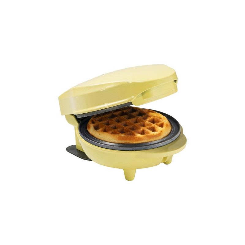Bestron Mini-Waffelautomat AMW500V, Waffeleisen(gelb, 550 Watt)