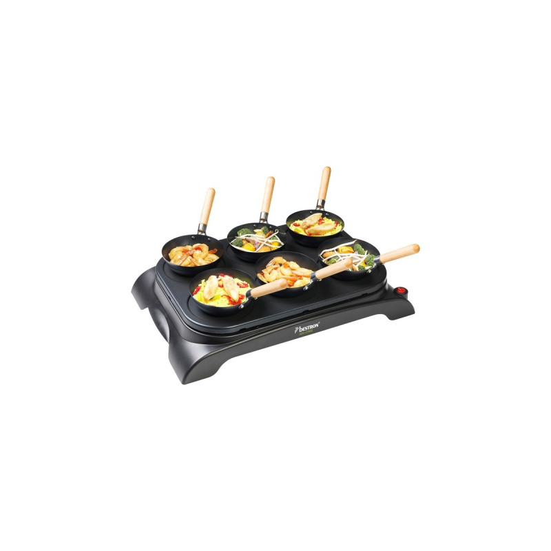 Bestron Mini-Wok/Crêpesmaker AWS600(schwarz)