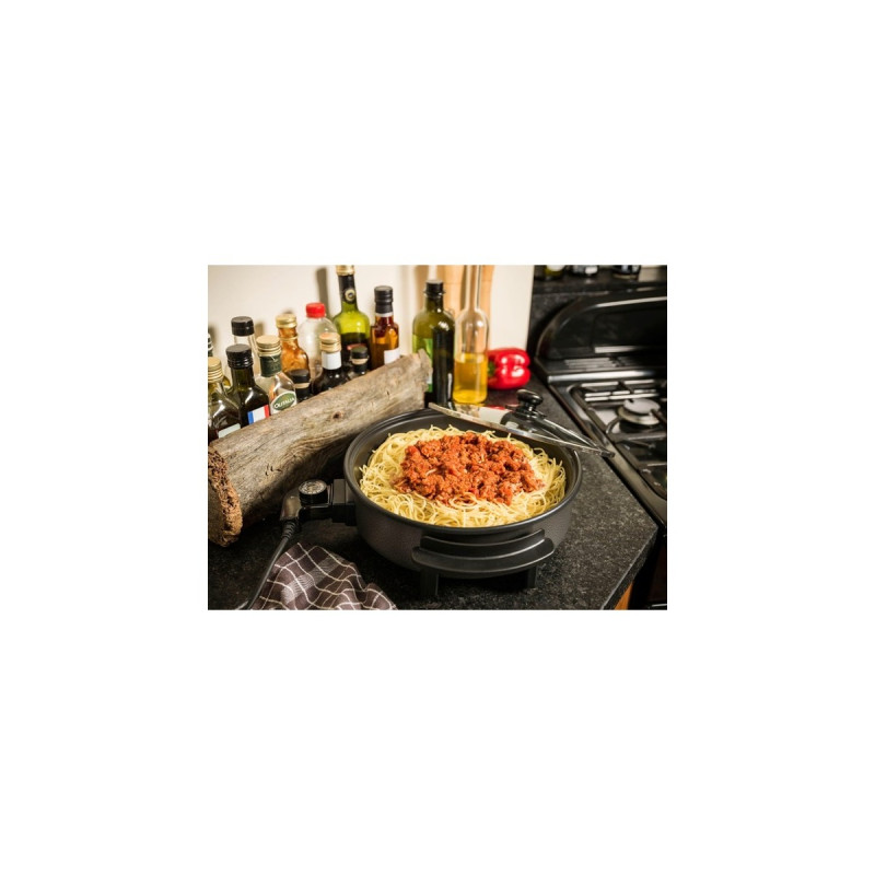 Bestron Multifunktions Party- /Snackpfanne AHP1200(grau/schwarz, 1.500 Watt, Ø 30cm)