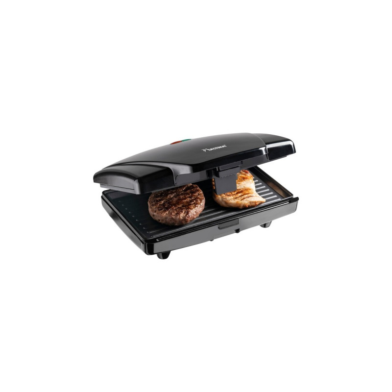 Bestron Multifunktionsgrill, Kontaktgrill(schwarz, 750 Watt)