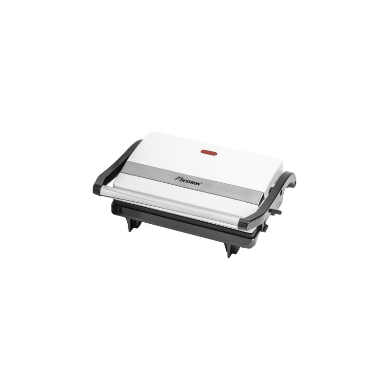 Bestron Paninigrill APM123W, Kontaktgrill(weiß/schwarz, 700 Watt)