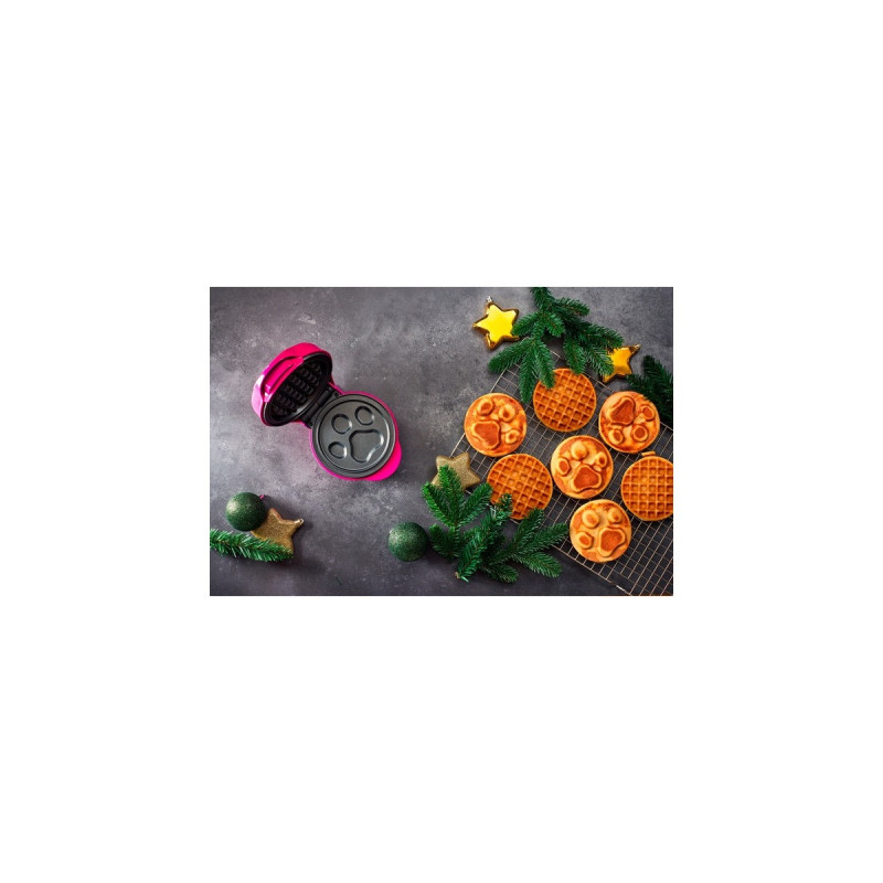 Bestron Paw Patrol Mini-Waffeleisen APP500P(pink, 550 Watt)