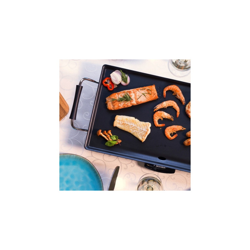 Bestron Plancha ABP602, Elektro-Grillplatte(schwarz, 2.000 Watt)