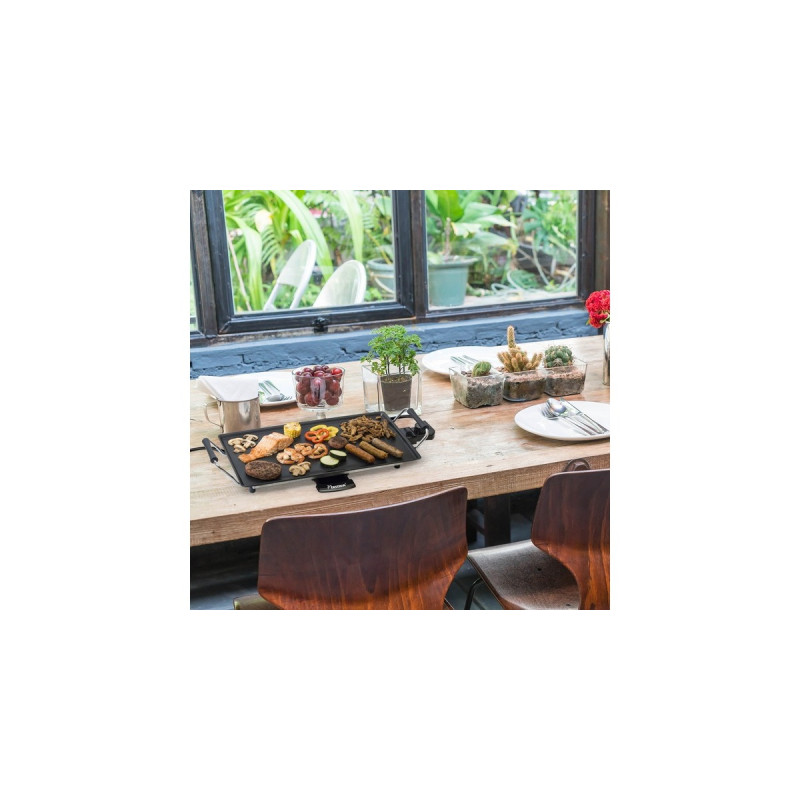 Bestron Plancha ABP602, Elektro-Grillplatte(schwarz, 2.000 Watt)