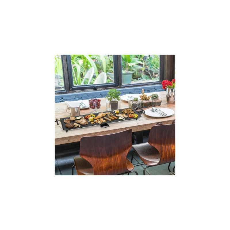 Bestron Plancha XXL ABP604, Elektro-Grillplatte(schwarz, 1.800 Watt)