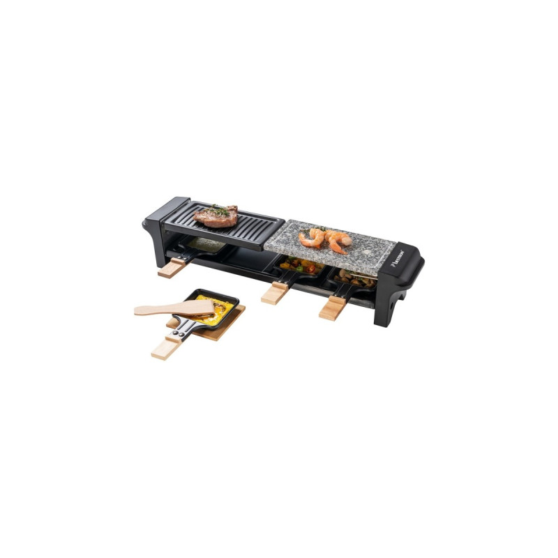 Bestron Raclette-Grill(schwarz/holz)