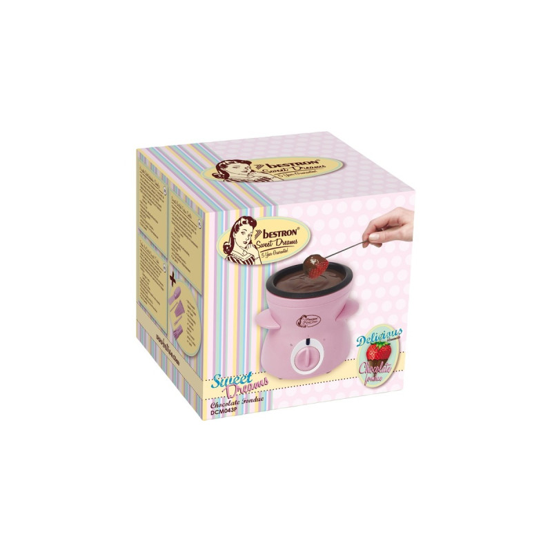 Bestron Schokoladen-Fondue DCM043P(rosa)