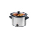 Bestron Slow Cooker ASC350, Multikocher(edelstahl/schwarz, 180 Watt, 3,5 Liter)