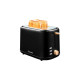 Bestron Toaster ATO850BW(schwarz/holz, 800 Watt, für 2 Scheiben Toast)