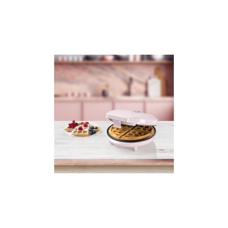Bestron Waffeleisen ABWR730P(rosa, 700 Watt)