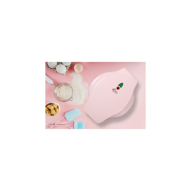 Bestron Waffeleisen ABWR730P(rosa, 700 Watt)