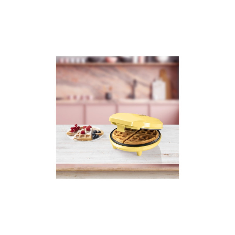 Bestron Waffeleisen ABWR730V(gelb, 700 Watt)