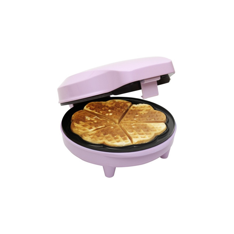 Bestron Waffeleisen ASW217(rosa, 700 Watt)