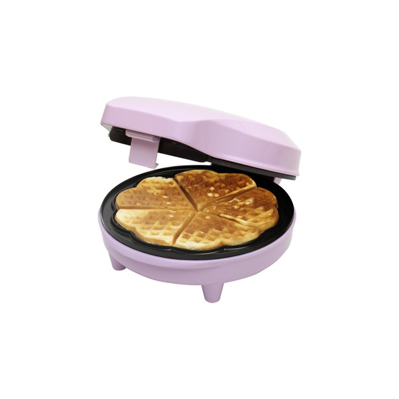 Bestron Waffeleisen ASW217(rosa, 700 Watt)