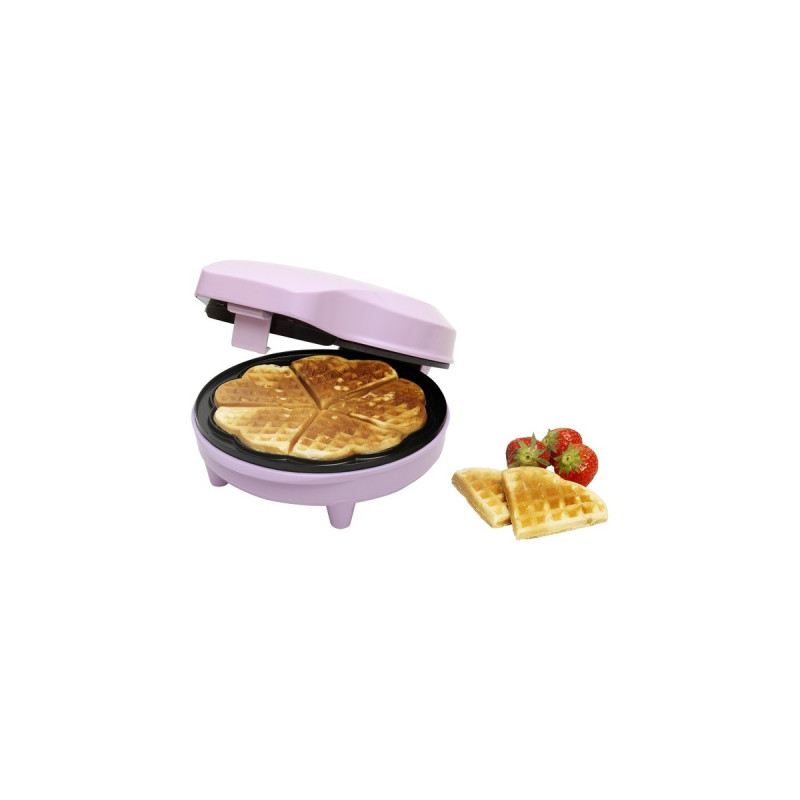 Bestron Waffeleisen ASW217(rosa, 700 Watt)