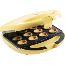 Bestron Zaubernuss Waffeleisen ANP801V, für russische "Oreschki"(gelb, 850 Watt)