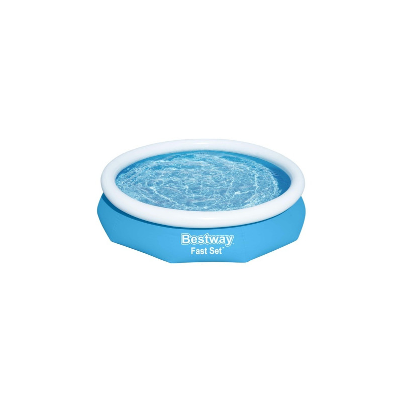 Bestway Fast Set Aufstellpool-Set, Ø 305cm x 66cm, Schwimmbad(blau/weiß, mit Filterpumpe)