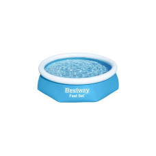 Bestway Fast Set Aufstellpool, Ø 244cm x 61cm, Schwimmbad(blau/hellblau)
