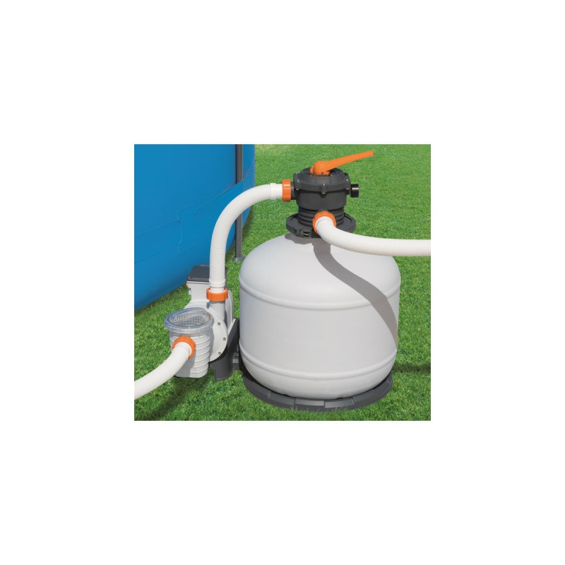 Bestway Flowclear Sandfilteranlage 11.355l/h, Wasserfilter(grau, Outlet)