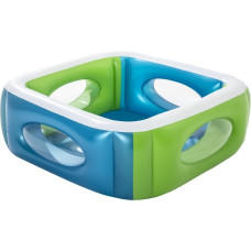 Bestway Planschbecken "Windows", Schwimmbad(blau/grün, 168cm x 168cm x 56cm)