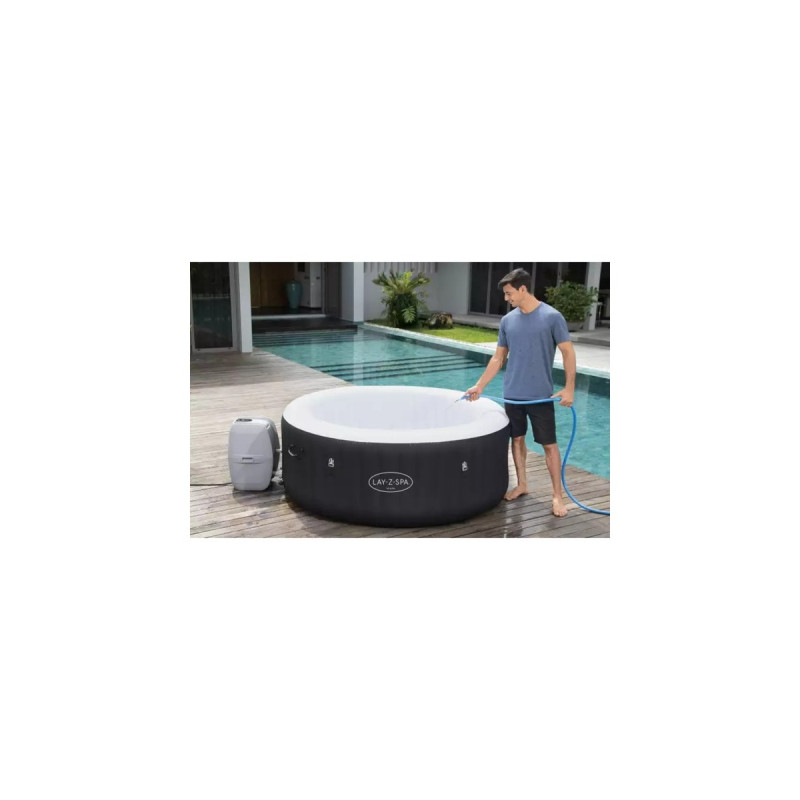 Bestway Whirlpool LAY-Z-SPA Miami AirJet, Schwimmbad(schwarz, Ø 180cm x 66cm)