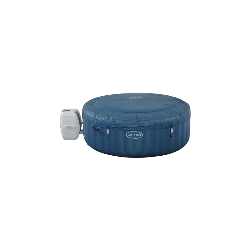 Bestway Whirlpool LAY-Z-SPA Milan AirJet Plus, mit App-Steuerung, Schwimmbad(blau, Ø 196cm x 71cm)