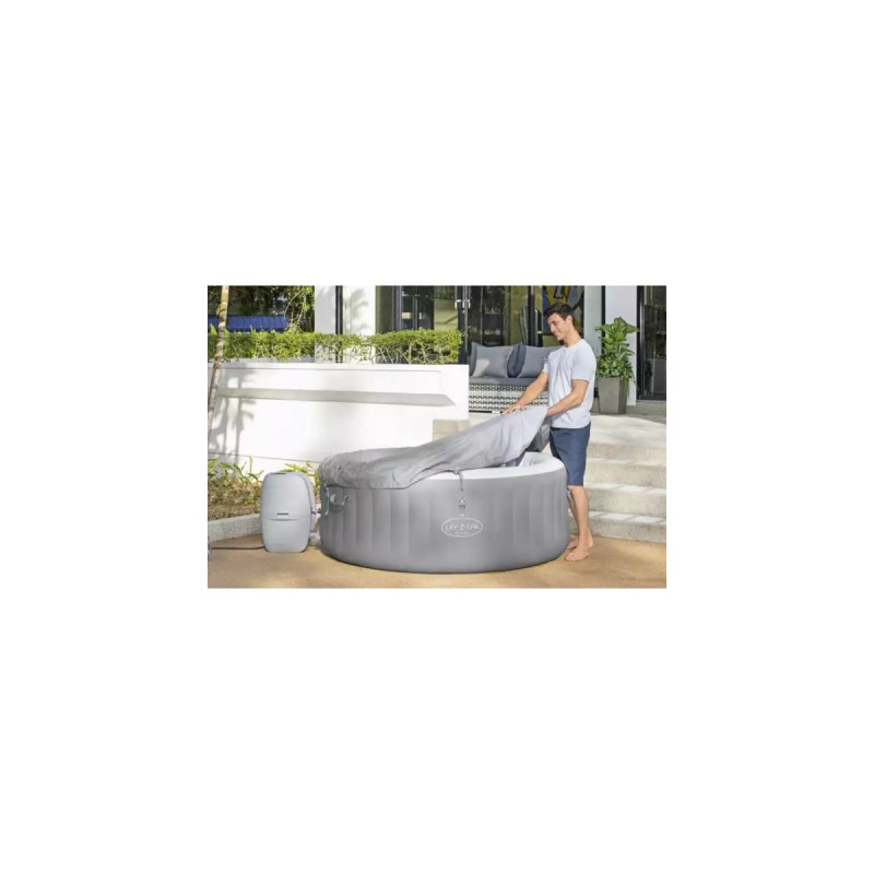 Bestway Whirlpool LAY-Z-SPA St. Lucia AirJet, Schwimmbad(grau, Ø 170cm x 66cm)
