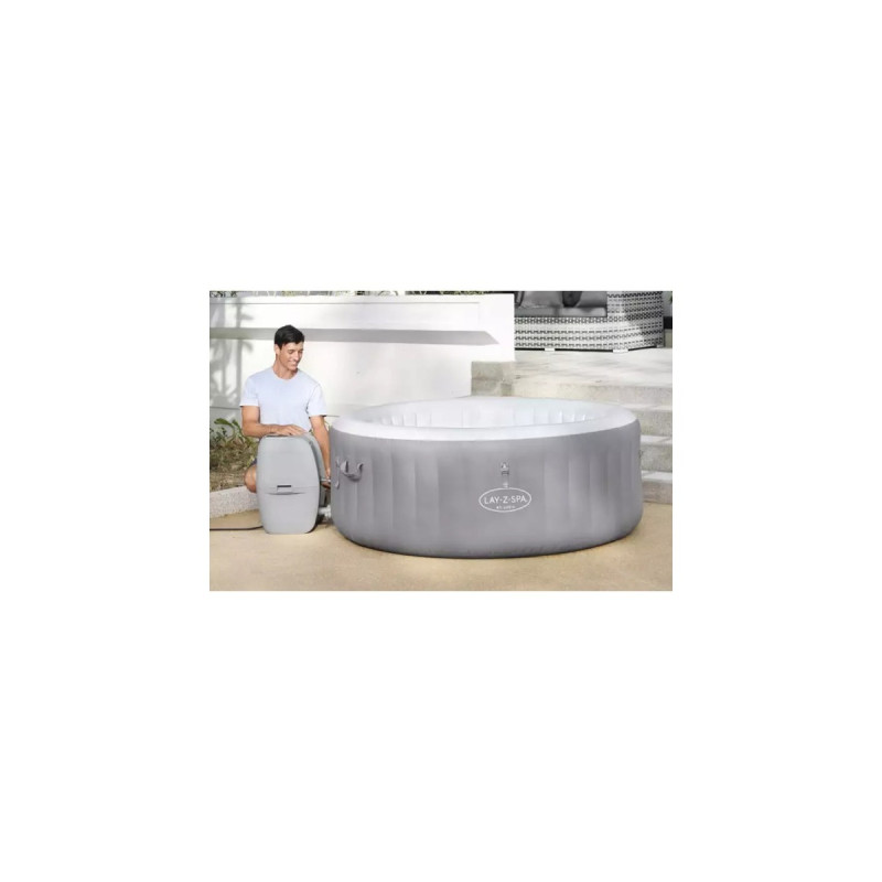 Bestway Whirlpool LAY-Z-SPA St. Lucia AirJet, Schwimmbad(grau, Ø 170cm x 66cm)