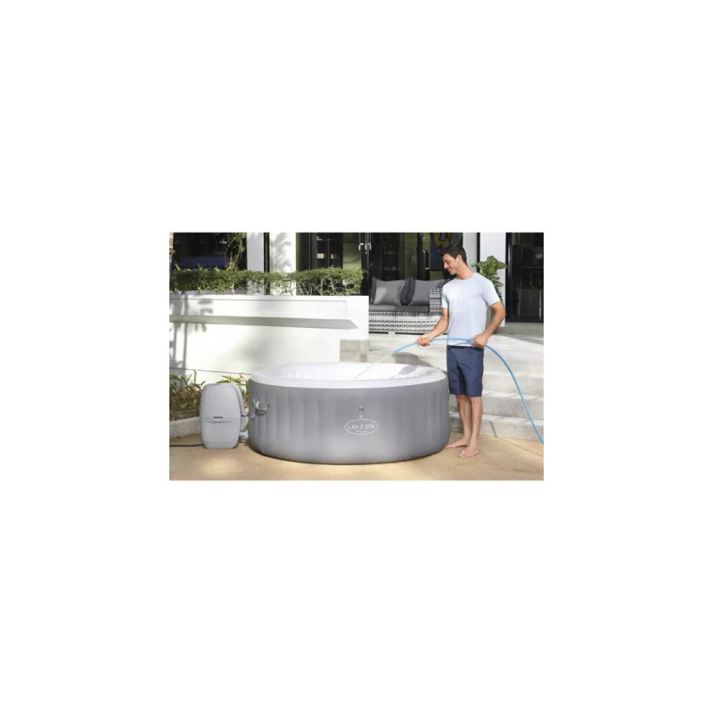 Bestway Whirlpool LAY-Z-SPA St. Lucia AirJet, Schwimmbad(grau, Ø 170cm x 66cm)