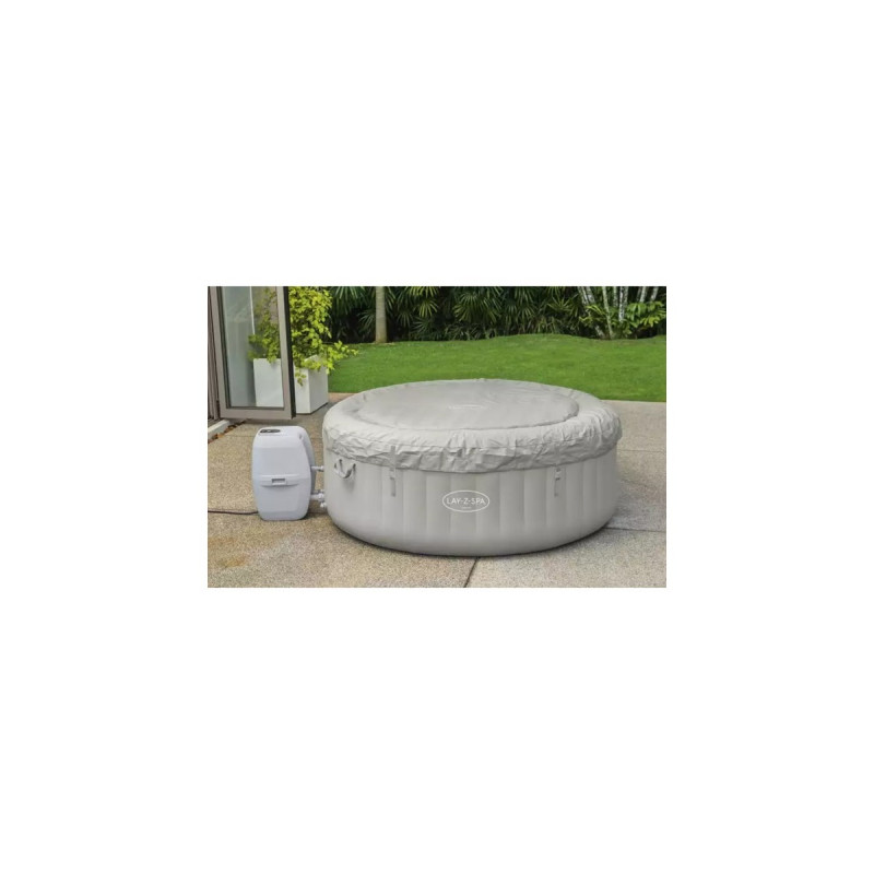 Bestway Whirlpool LAY-Z-SPA Tahiti AirJet, Schwimmbad(grau, Ø 180cm x 66cm)