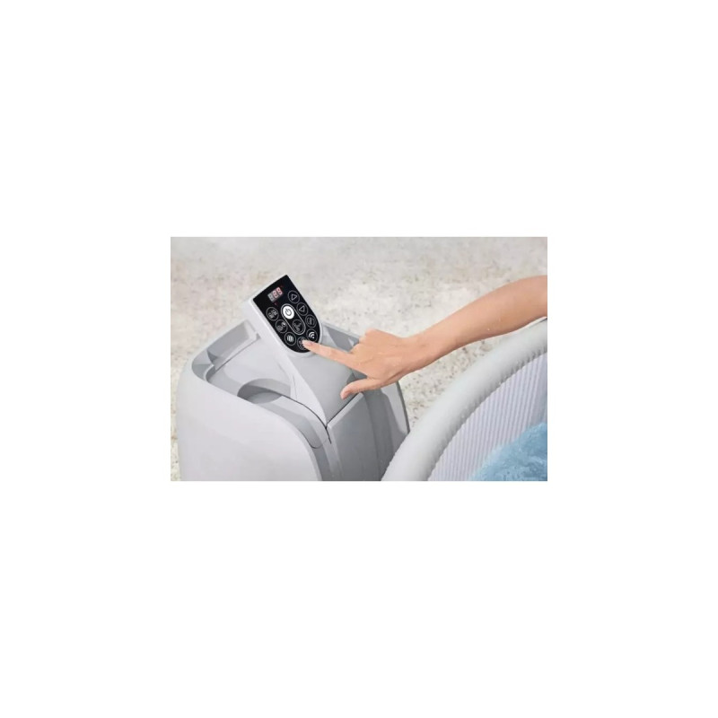 Bestway Whirlpool LAY-Z-SPA Vancouver AirJet Plus, mit App-Steuerung, Schwimmbad(hellgrau, Ø 155cm x 60cm)