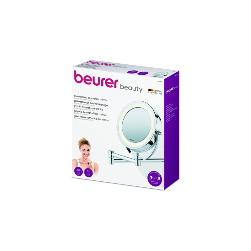 Beurer BS 59 2-in-1, Kosmetikspiegel(chrom)