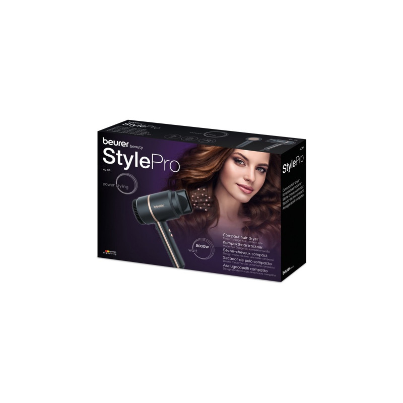 Beurer HC 35, Haartrockner(schwarz/gold)