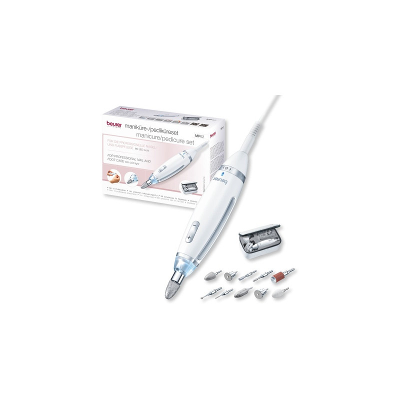 Beurer MP 62 Maniküre-/Pediküre-Set, Nagelpflege(weiß/silber)