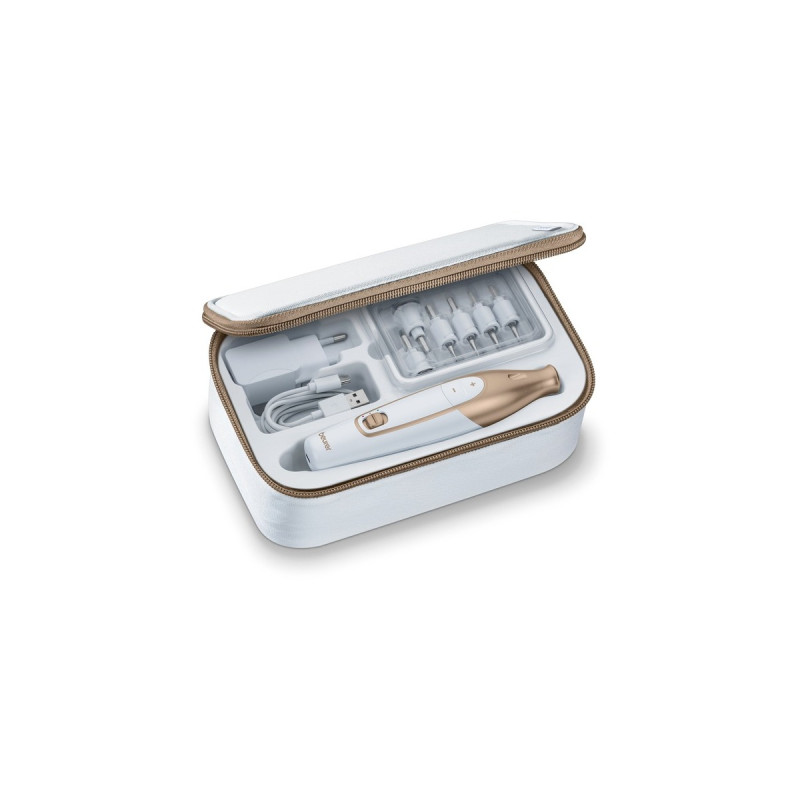 Beurer MP 64 Maniküre-/Pediküre-Set, Nagelpflege(weiß/gold)