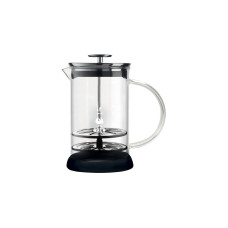Bialetti Cappuccinatore aus Glas, Milchaufschäumer(schwarz/transparent)