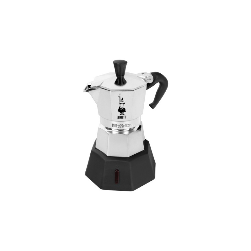 Bialetti Elettrika, Espressomaschine(silber/schwarz, 2 Tassen)