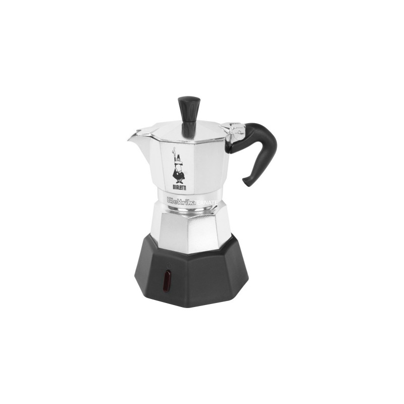 Bialetti Elettrika, Espressomaschine(silber/schwarz, 2 Tassen)