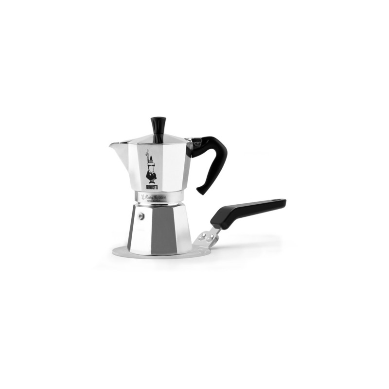 Bialetti Induktions-Adapterplatte für Mokka, Untersetzer(schwarz/silber, Ø 13cm)
