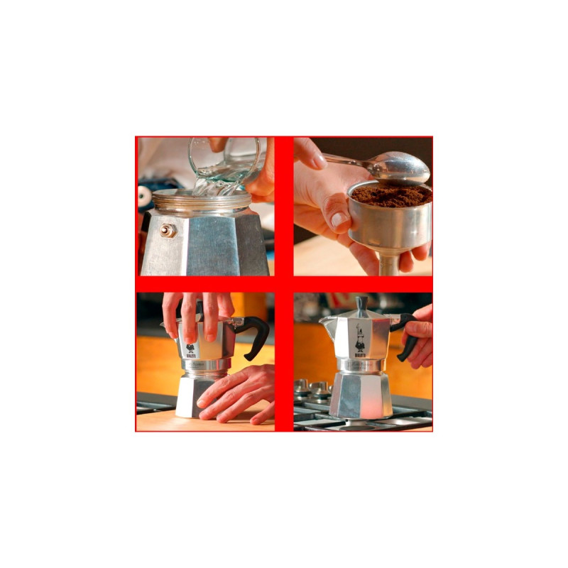 Bialetti Moka Express, Espressomaschine(silber, 1 Tasse)